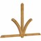 Ekena Millwork Redmond Rough Sawn Timber Gable Bracket, Western Red Cedar, 108"W x 63"H x 4"D x 4"F, 14/12 Pitch GBW108X63X0404RED00RWR - alternate 5